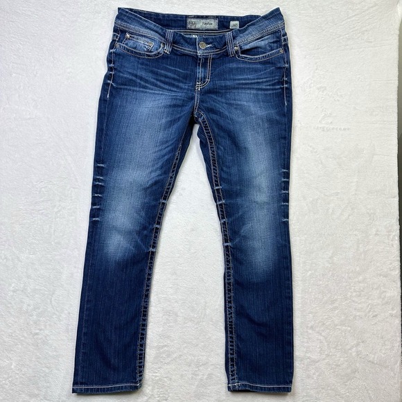 Buckle Denim - Buckle BKE Jeans Womens 34S Short Blue Fade Y2K Payton Skinny Midrise Whiskers